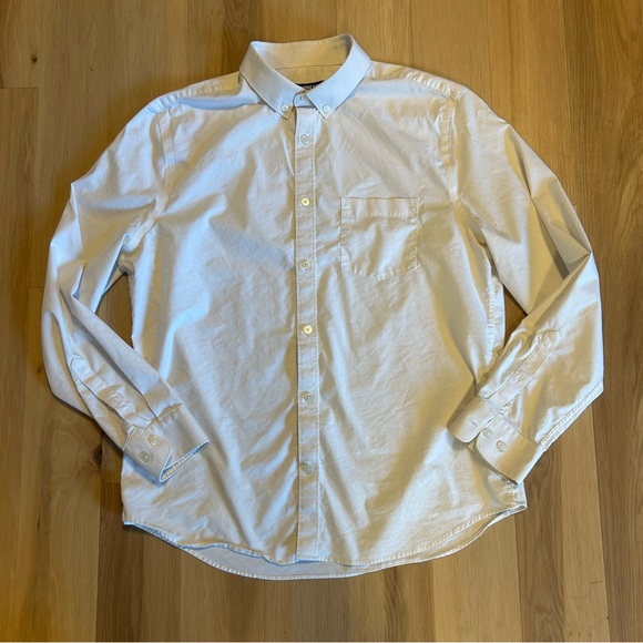 Express White Express Casual Button Down Shirt - Picture 1 of 4